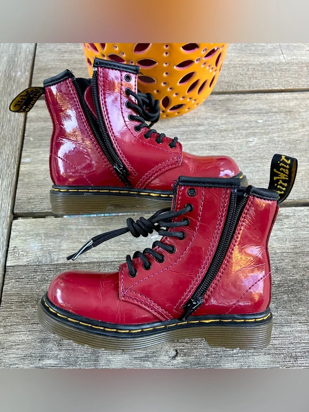Dr. Martens Patent Leather Boots Toddler 9